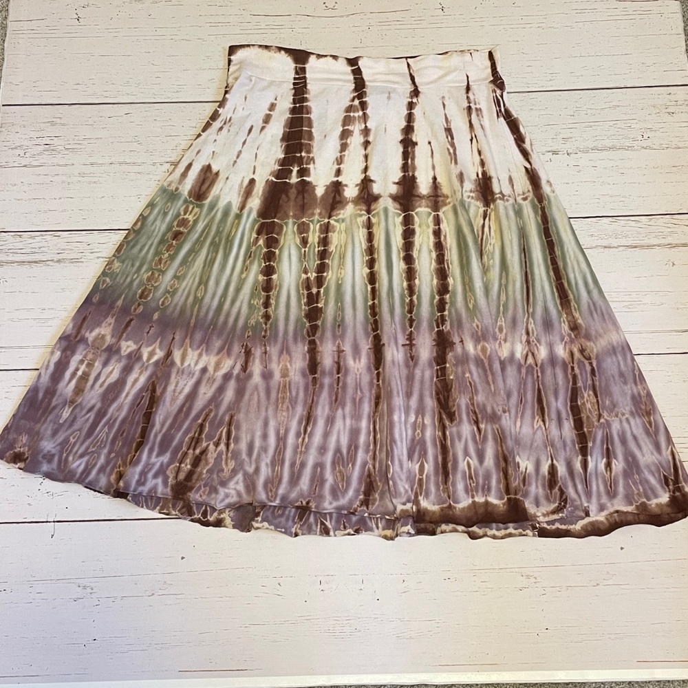 Tryst Tie Dye Cotton Skirt, size M - Picture 6 of 12
